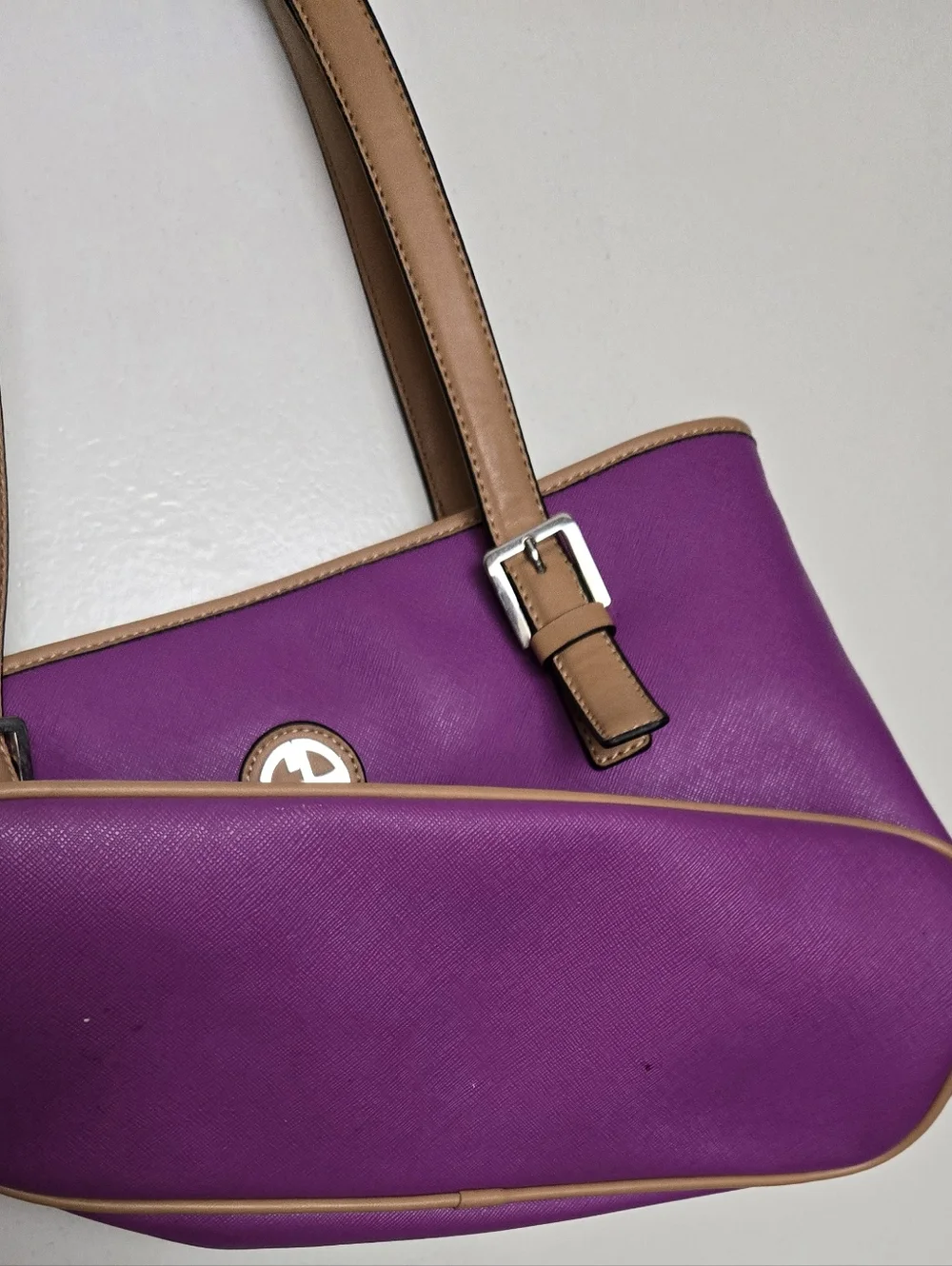 Pink and Tan Tote Bag - Picture 3 of 7